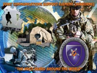 Joint Communications Support Element A Distinguished 50 year History of Service