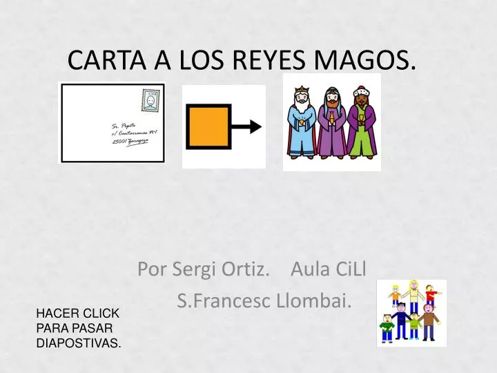 carta a los reyes magos