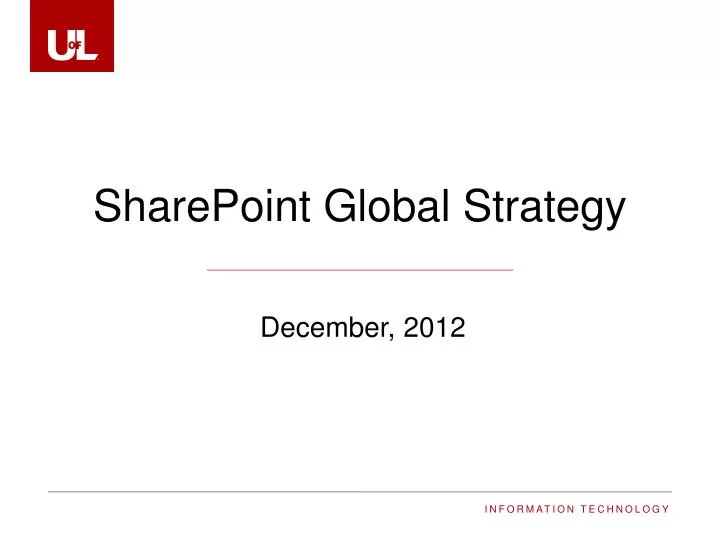 sharepoint global strategy