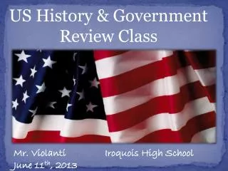 US History &amp; Government Review Class
