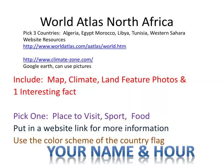 world atlas north africa