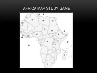 Africa Map Study Game