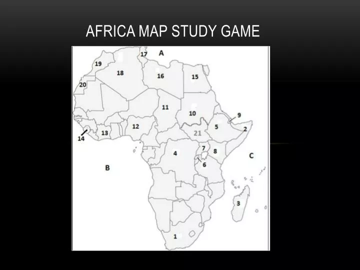africa map study game