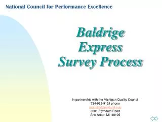 National Council for Performance Excellence