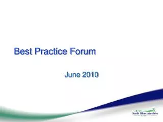 Best Practice Forum