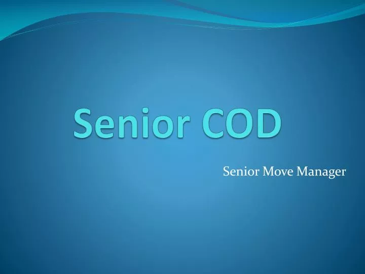 senior cod