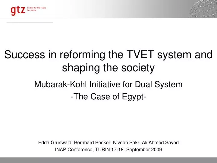 success in reforming the tvet system and shaping the society