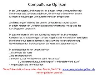 compukurse opfikon