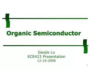 Organic Semiconductor