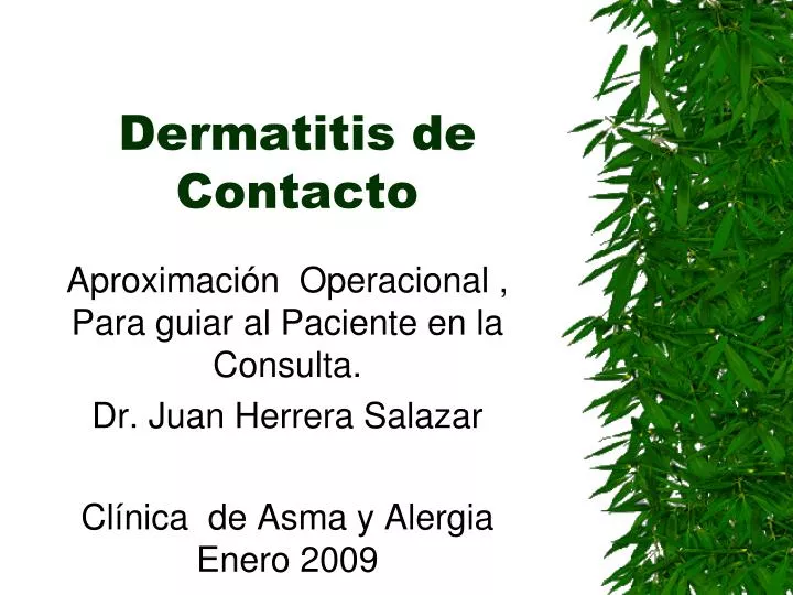 dermatitis de contacto