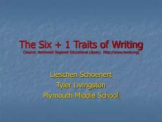 Lieschen Schoenert Tyler Livingston Plymouth Middle School