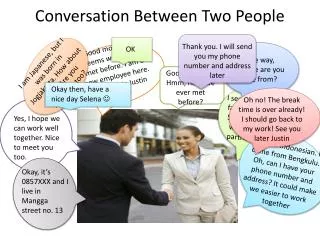 Conversation Between Two People