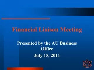 Financial Liaison Meeting