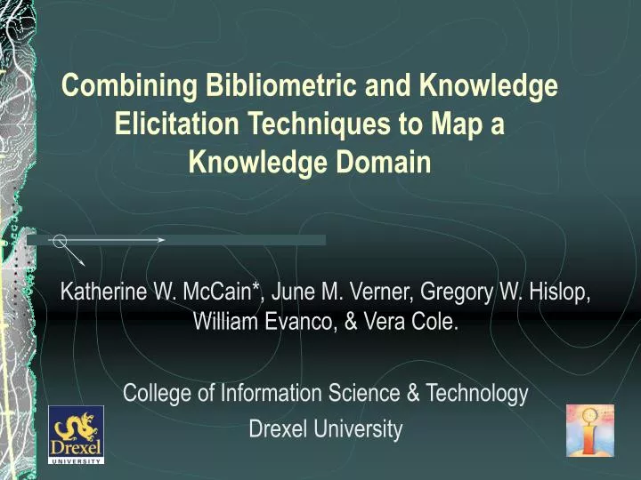 combining bibliometric and knowledge elicitation techniques to map a knowledge domain