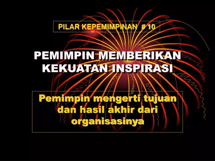 pemimpin memberikan kekuatan inspirasi