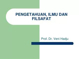 pengetahuan ilmu dan filsafat