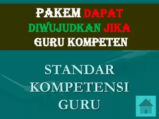 standar kompetensi guru