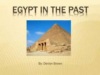 Egypt in the past