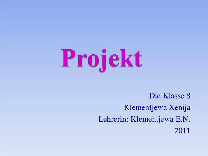 projekt