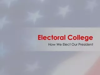 PPT - Trump Wins Electoral College Vote PowerPoint Presentation, Free ...