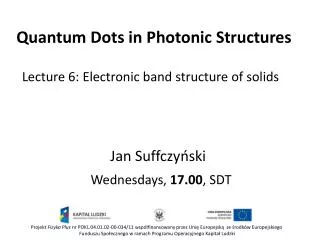 Quantum Dots in Photonic Structures