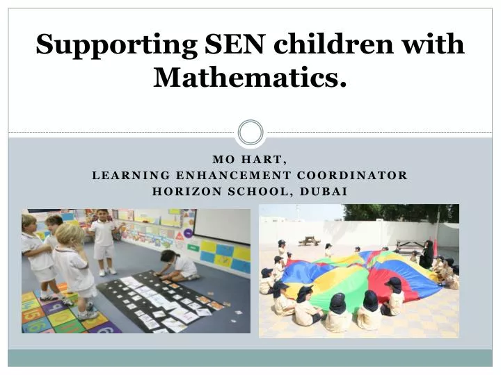 supporting sen children with mathematics
