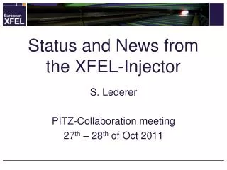 Status and News from the XFEL-Injector