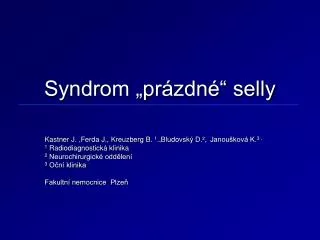 syndrom pr zdn selly