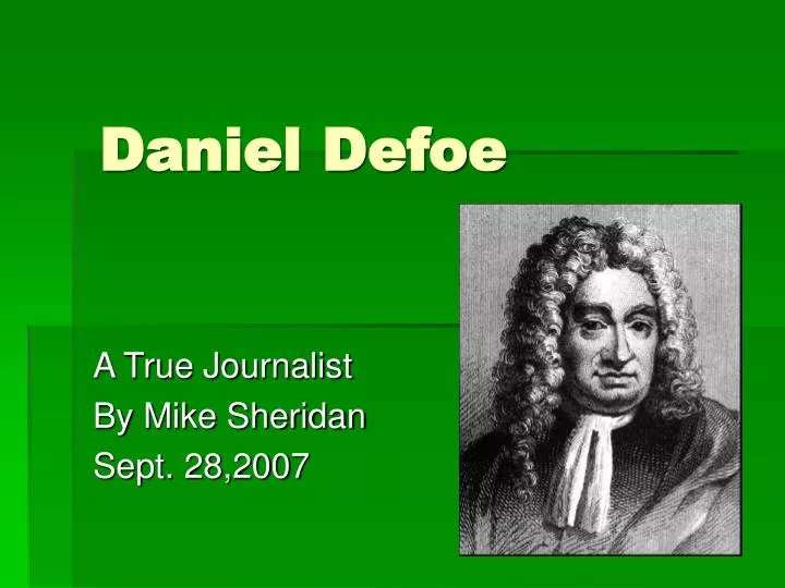 daniel defoe