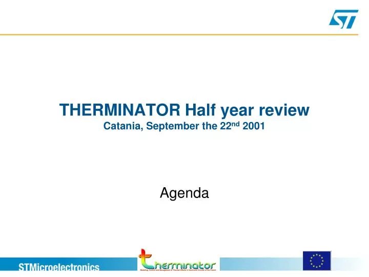 therminator half year review catania september the 22 nd 2001