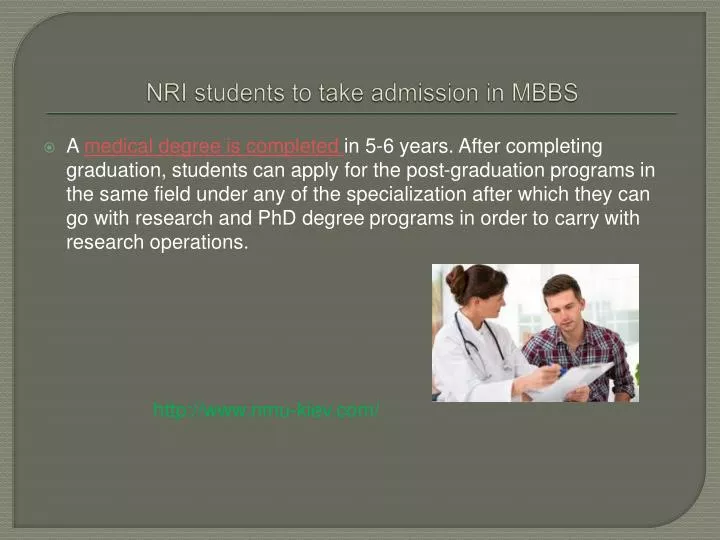 nri students to take admission in mbbs