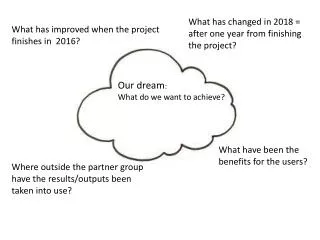 What has improved when the project finishes in 2016?