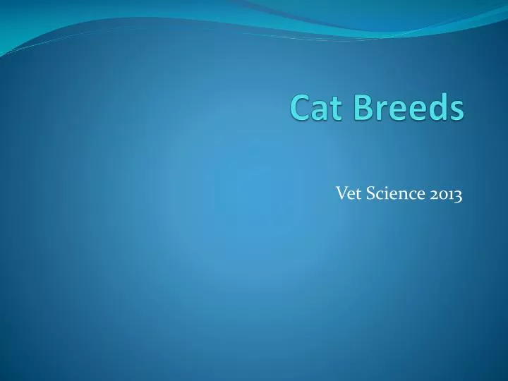 cat breeds