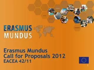Erasmus Mundus Call for Proposals 2012 EACEA 42/11