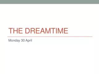 The Dreamtime