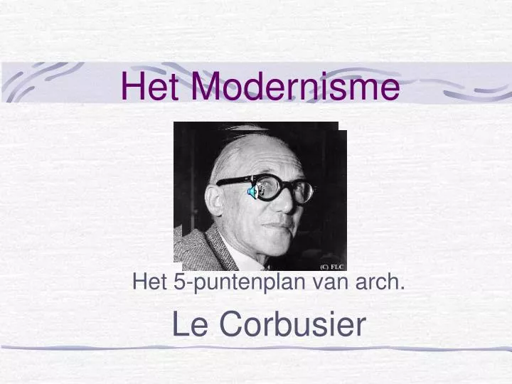 het modernisme