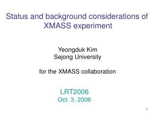 Status and background considerations of XMASS experiment