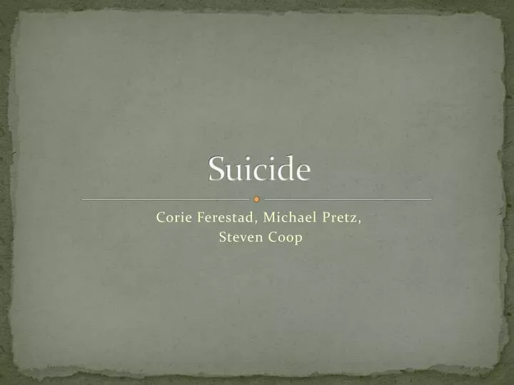 suicide