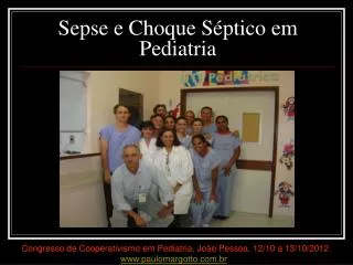 sepse e choque s ptico em pediatria