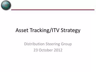 Asset Tracking/ITV Strategy