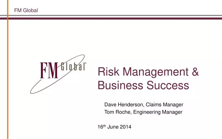 risk management business success
