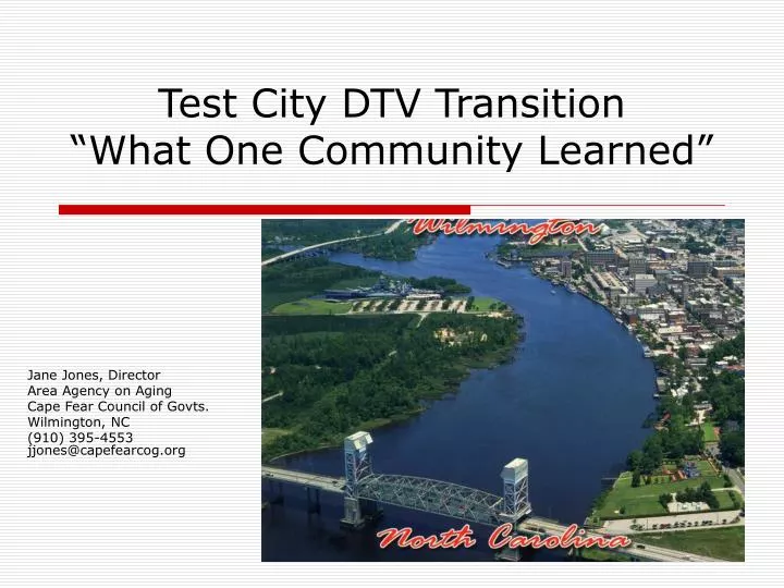 test city dtv transition what one community learned
