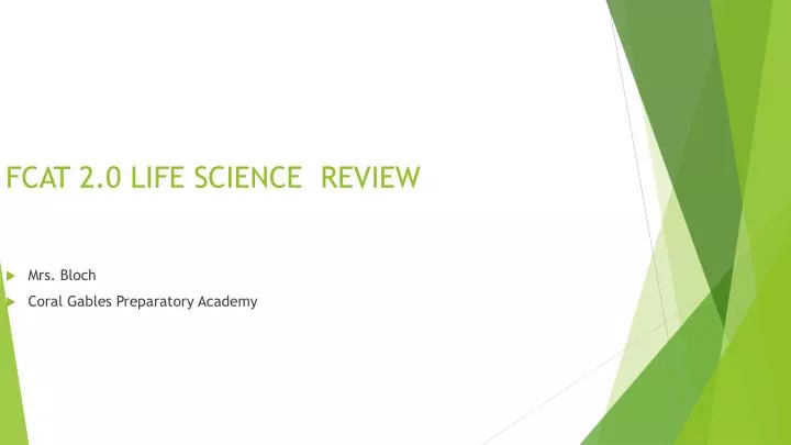 fcat 2 0 life science review