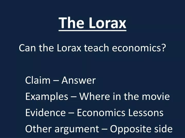 the lorax