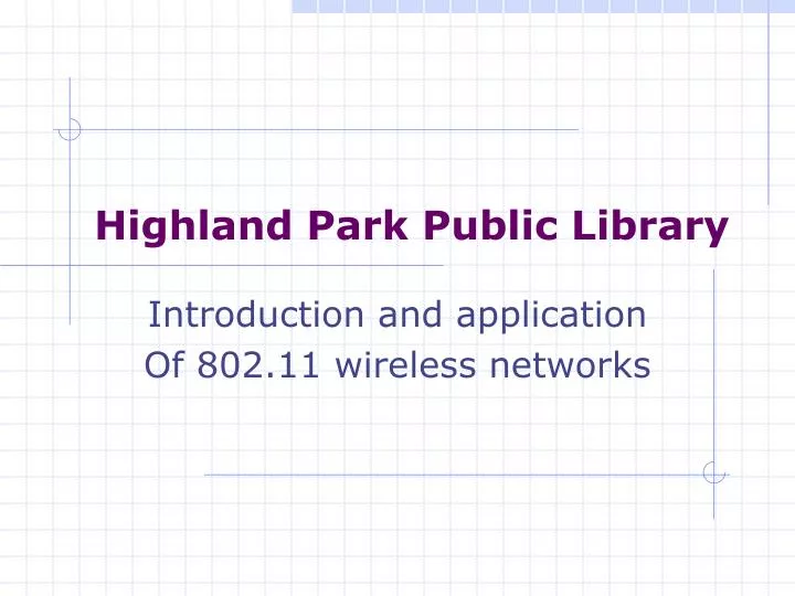 highland park public library