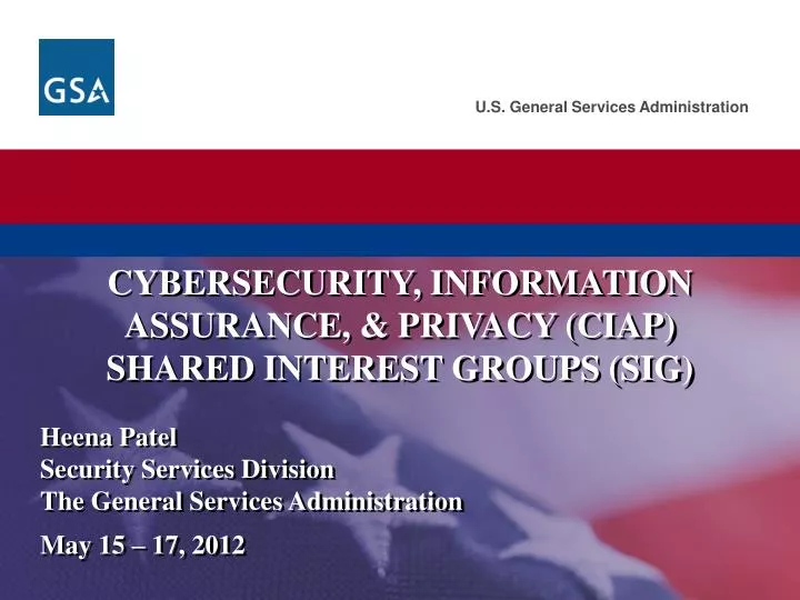 cybersecurity information assurance and privacy ciap shared interest groups sig