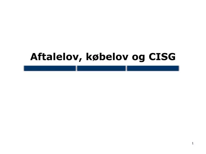 aftalelov k belov og cisg