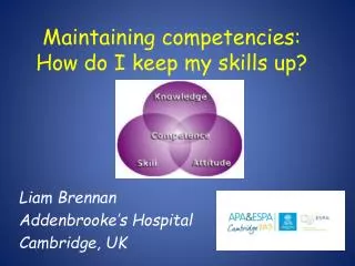 Maintaining competencies: How do I keep my skills up?