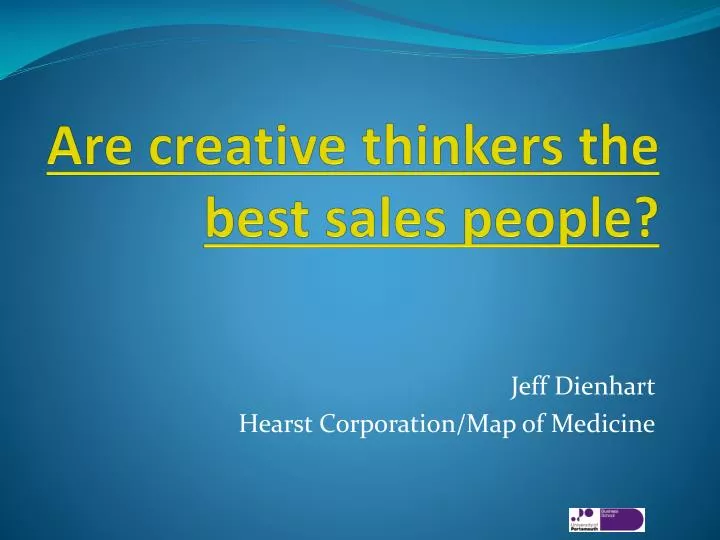 are creative thinkers the best sales people