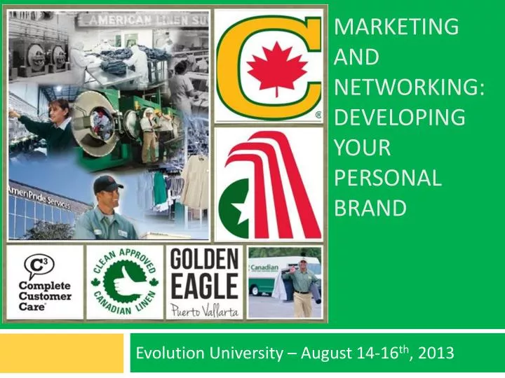 marketing and networking developing your personal brand